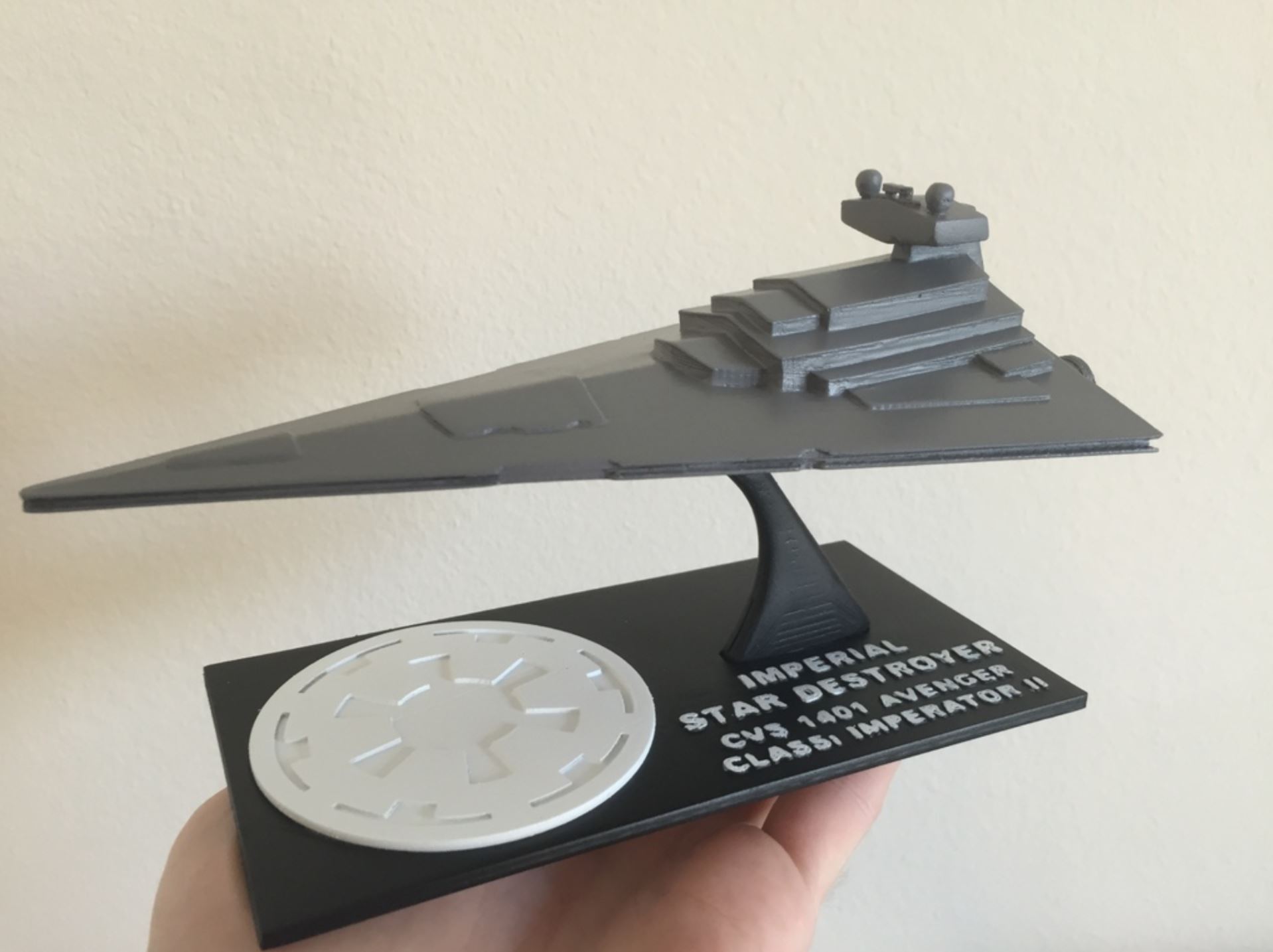 Star Wars Star Destroyer with Detailed Stand