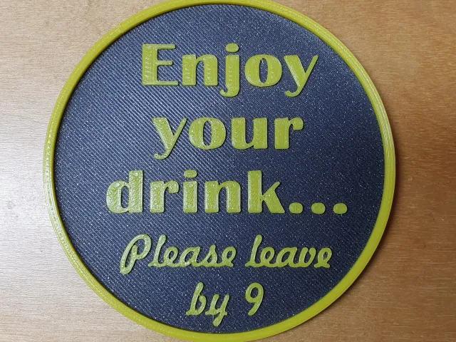 Coaster Enjoy your drink ...