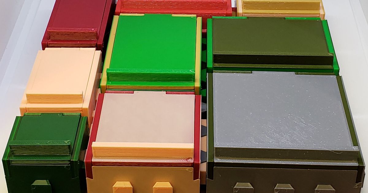 Modular interlocking storage boxes by Gabe Yoder Download free STL