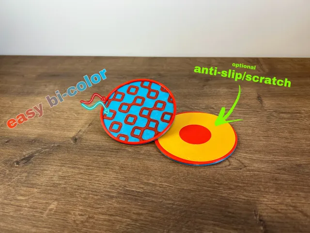 bicolor Coaster