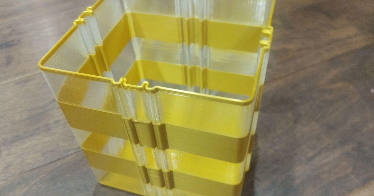Striped Glass Bin by Jérémy Reeder Download free STL model