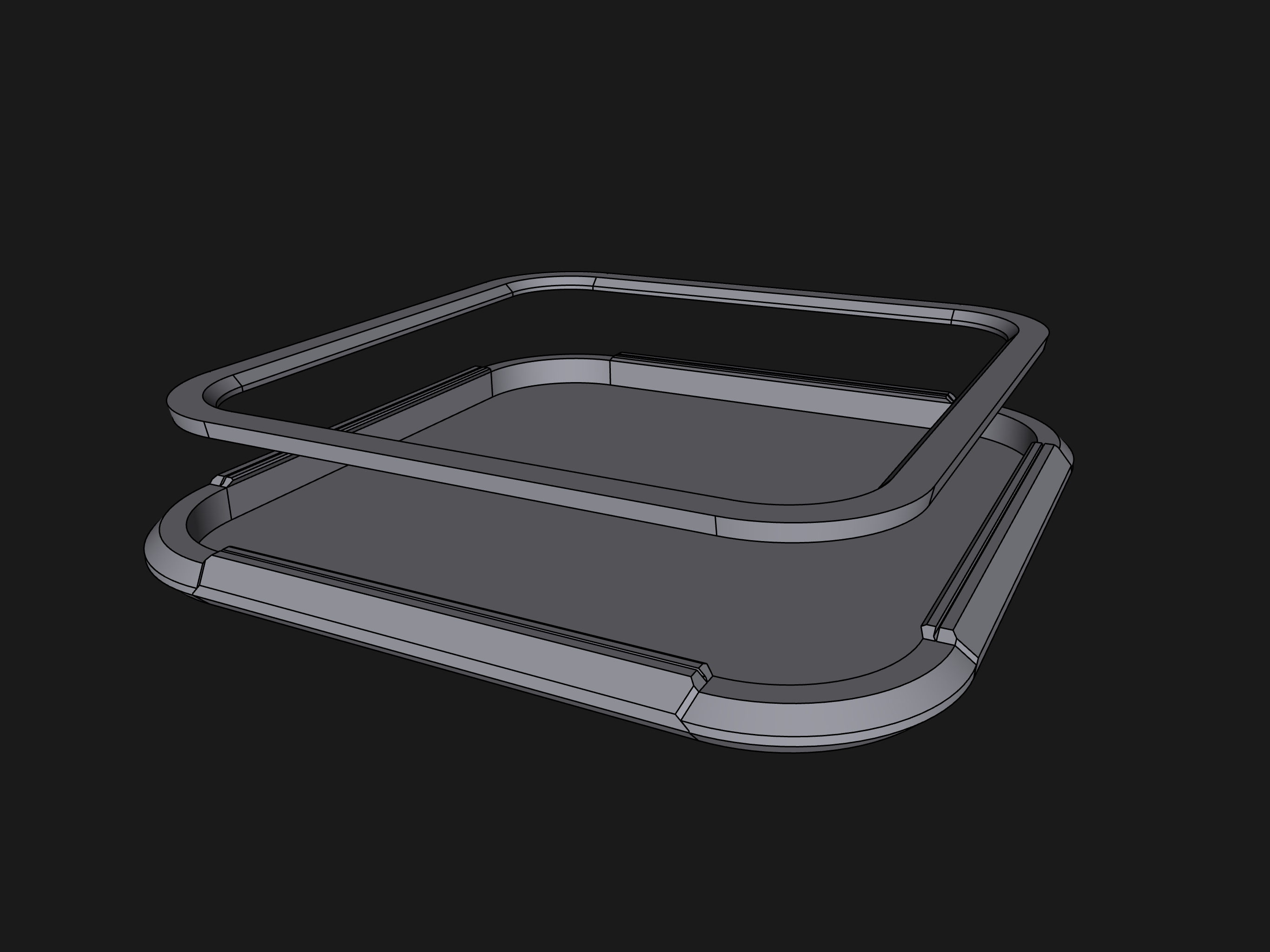 Miniatura 5 do modelo 3D Snap Coaster (100mm Square)