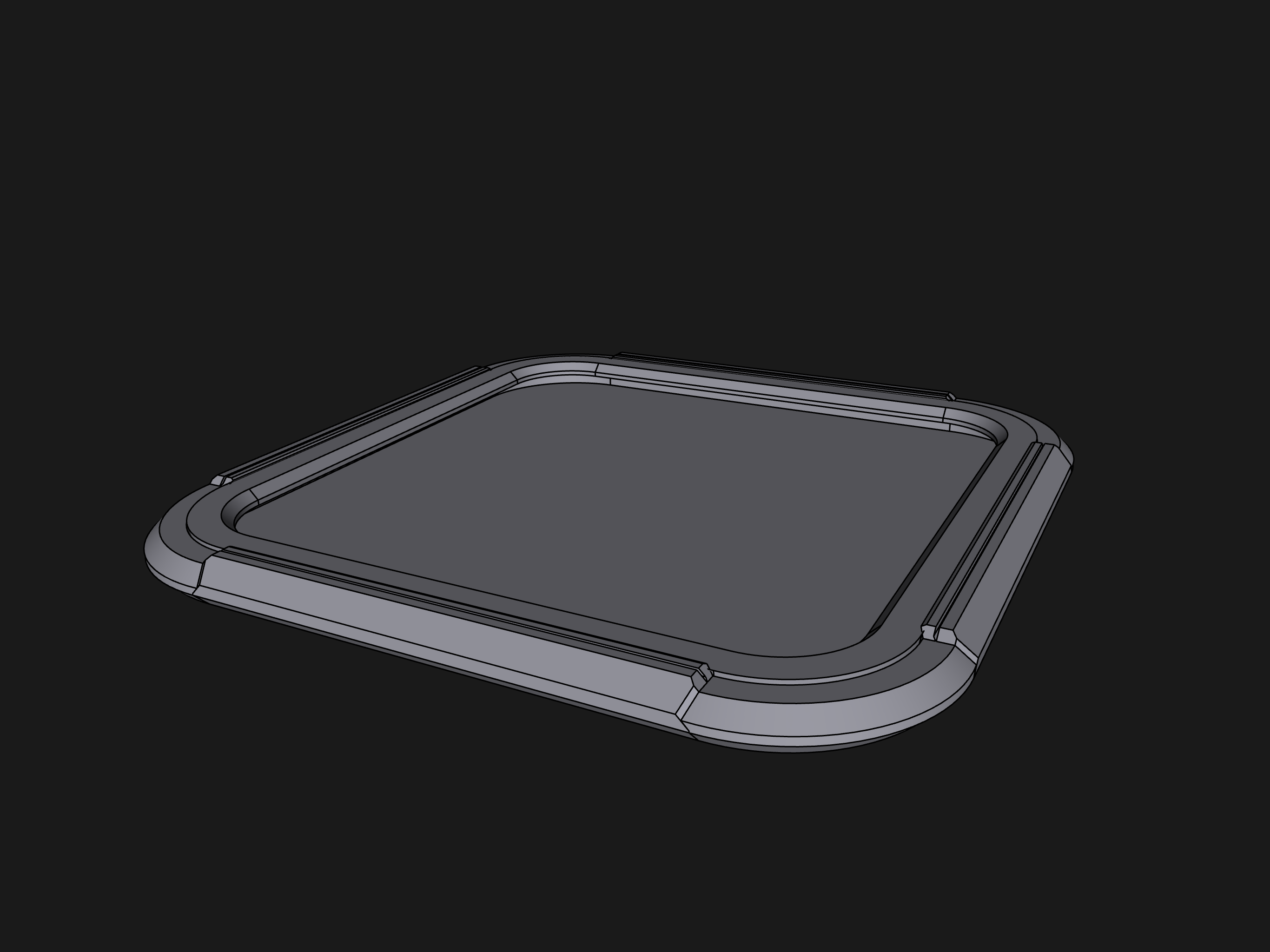 Miniatura 4 do modelo 3D Snap Coaster (100mm Square)