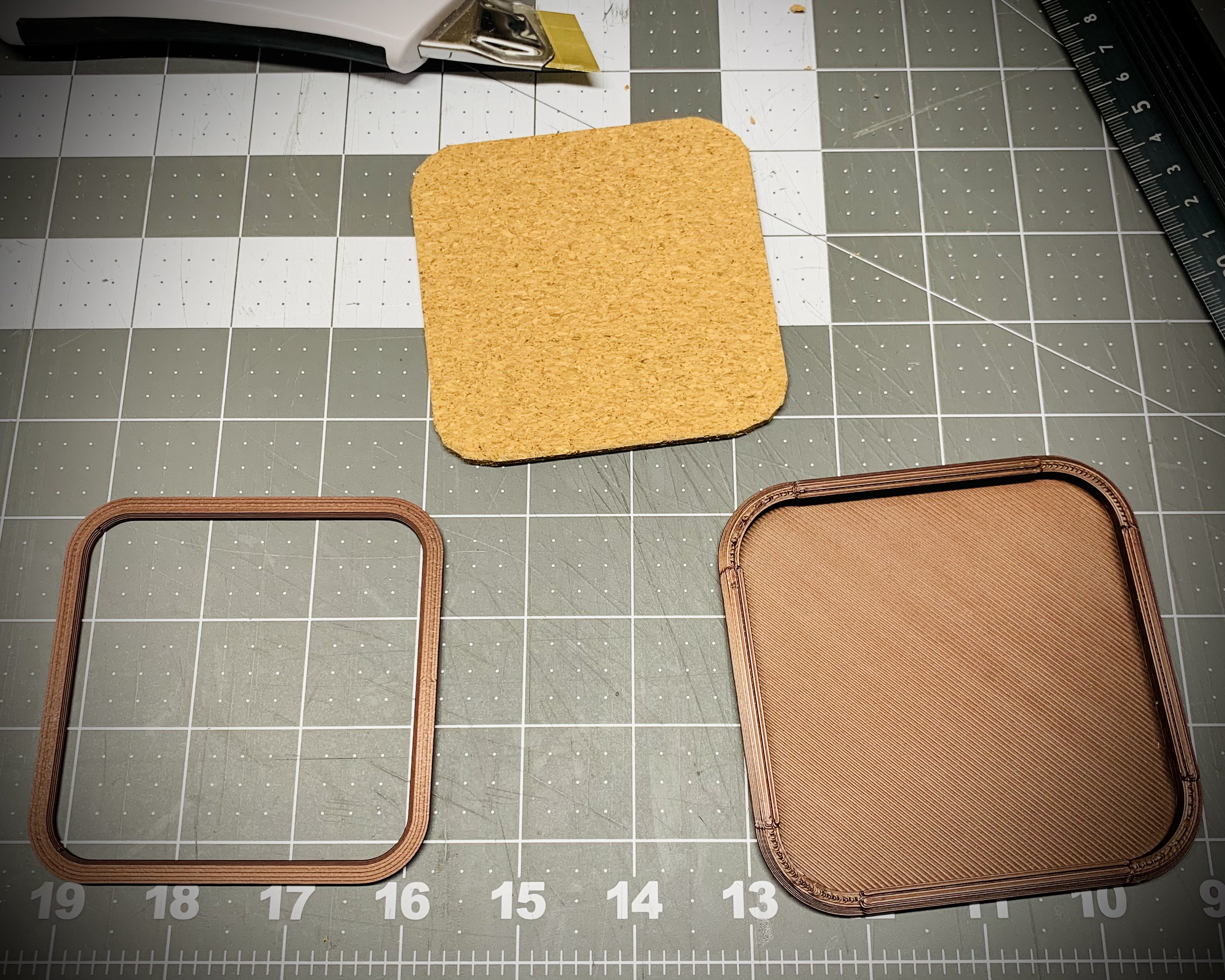 Miniatura 3 do modelo 3D Snap Coaster (100mm Square)