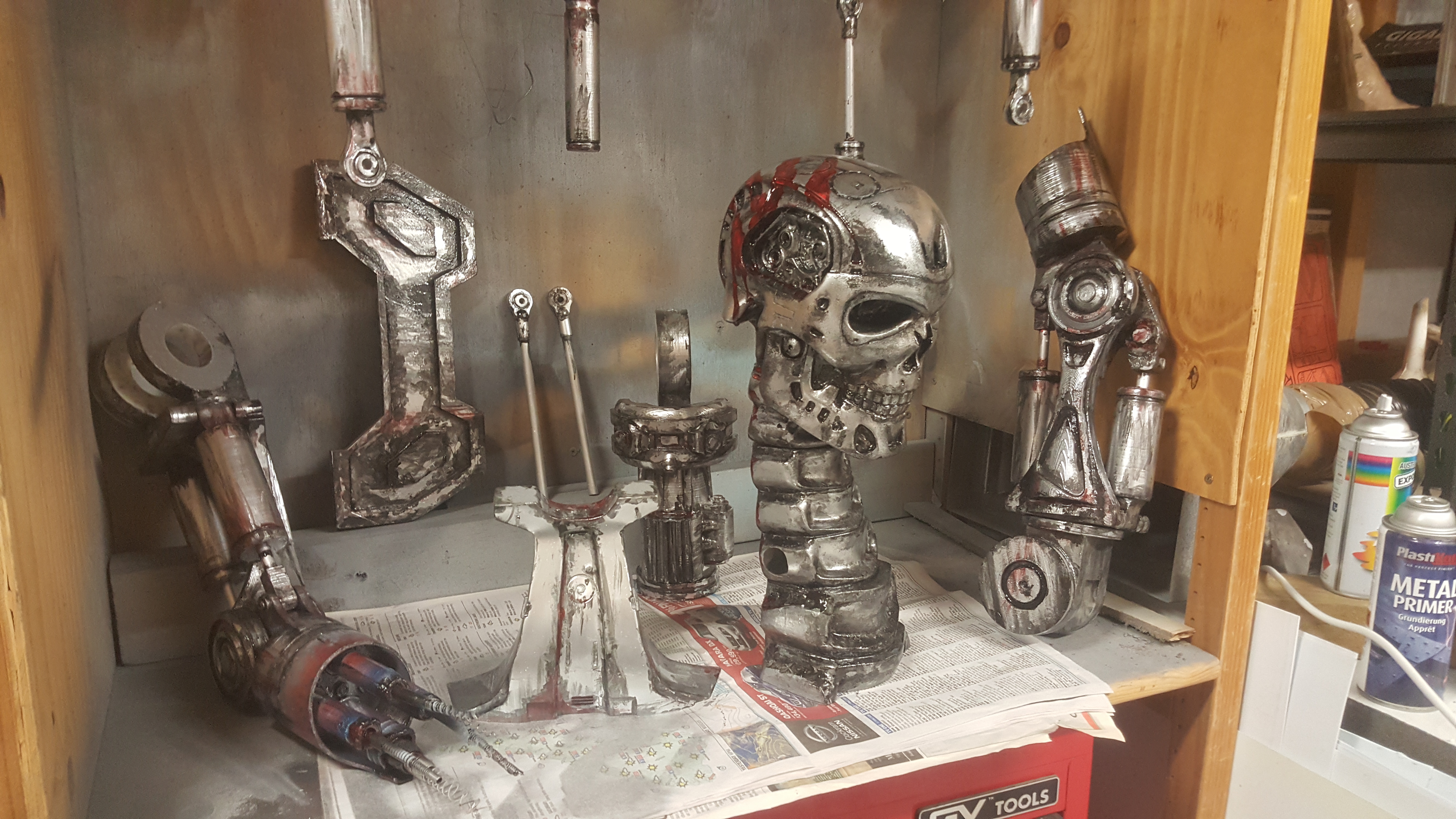 Miniatura 7 do modelo 3D Terminator T800 Split Shoulders "Bust Concept"