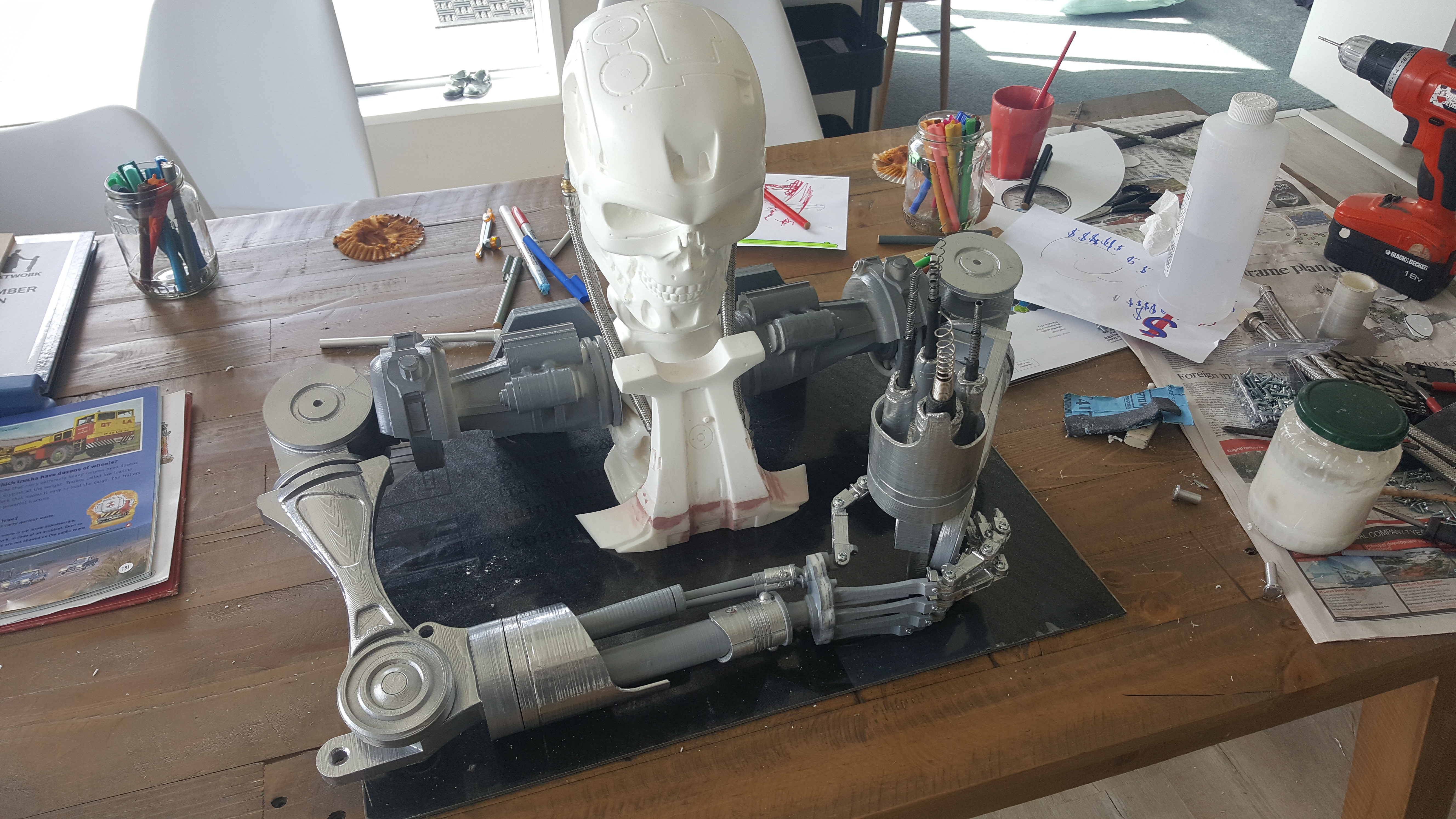 Miniatura 33 do modelo 3D Terminator T800 Split Shoulders "Bust Concept"