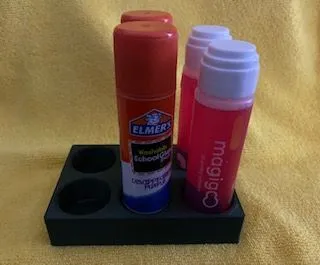 Elmer's Purple Glue Stick Holder by AlanH007, Download free STL model