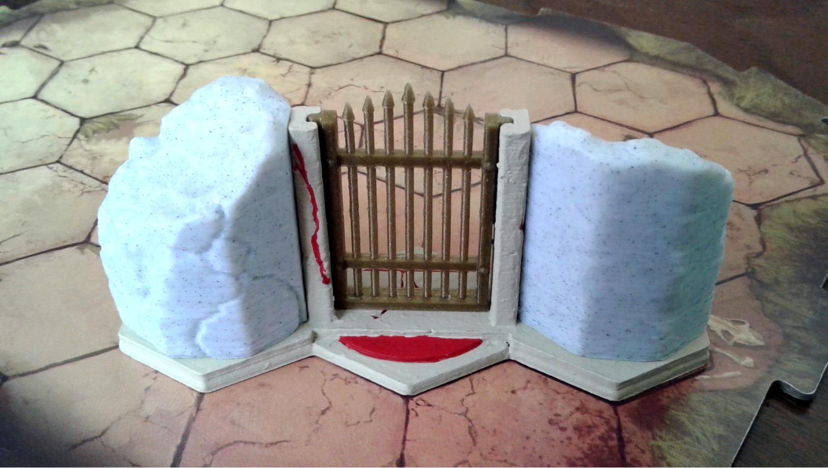 Gloomhaven Walls: Marble Pillar Door Frame (Flat Hex) by Spinodal ...