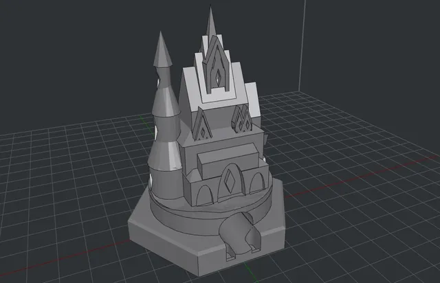 Castle model Gravitrax scene