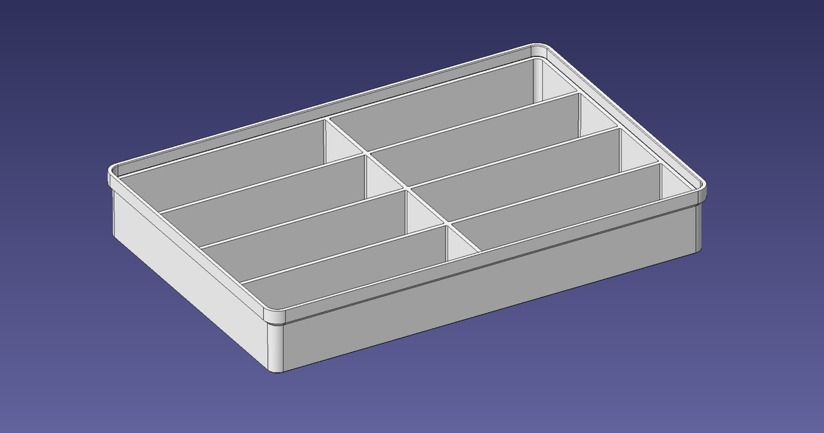 2x3 units, third height, 4x2 grid Stackable Insertbox by Bodo ...