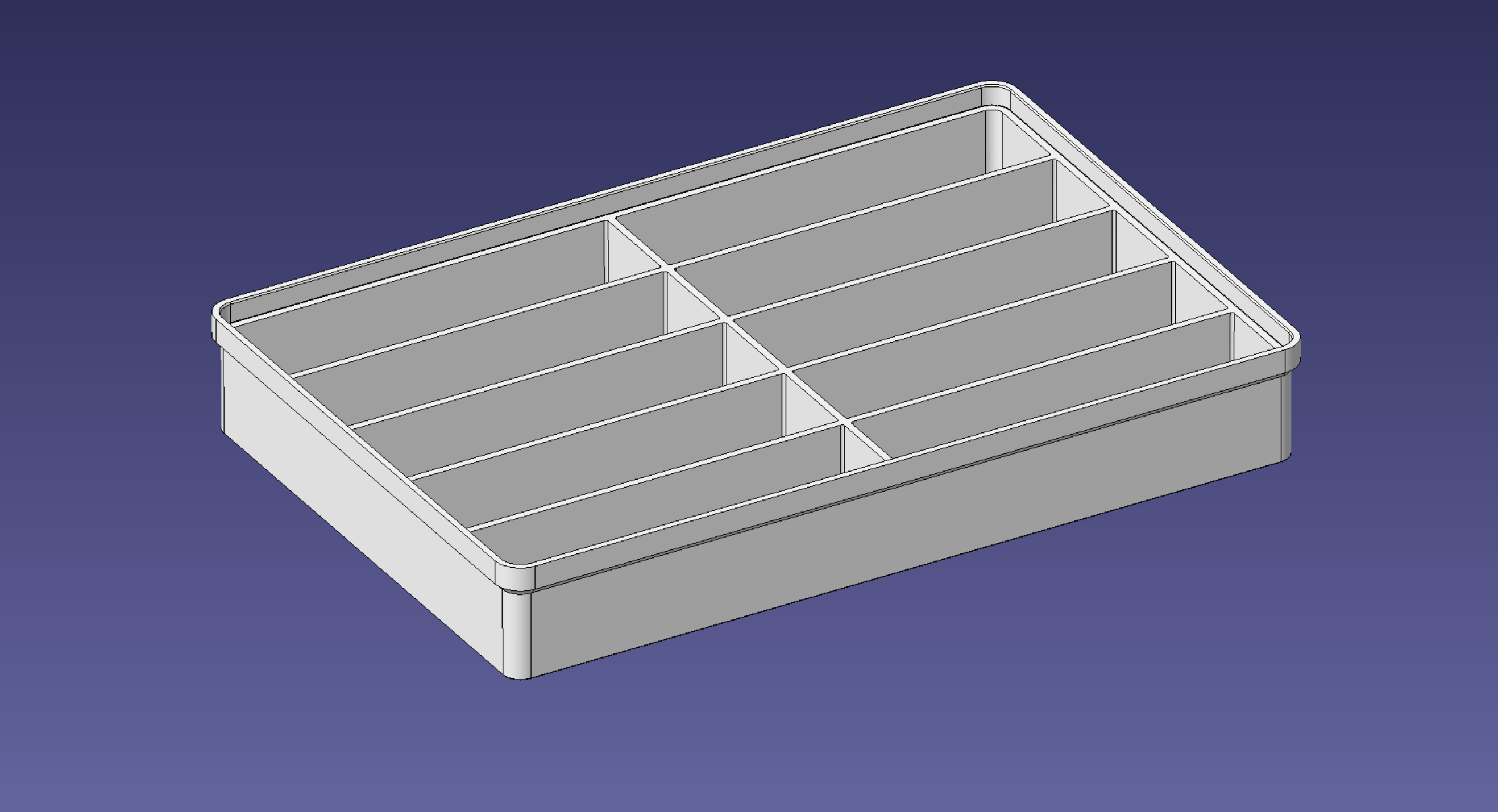 2x3 units, third height, 5x2 grid Stackable Insertbox