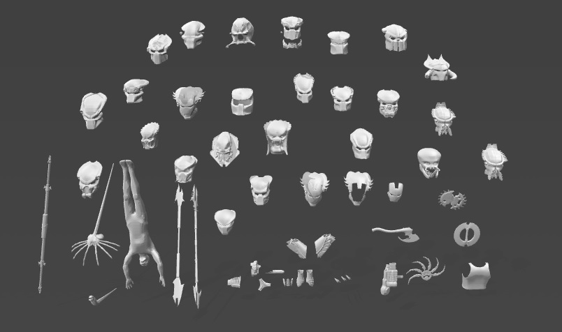 Predator Heads,/ Helmets & extras "Choose Your Favorite"