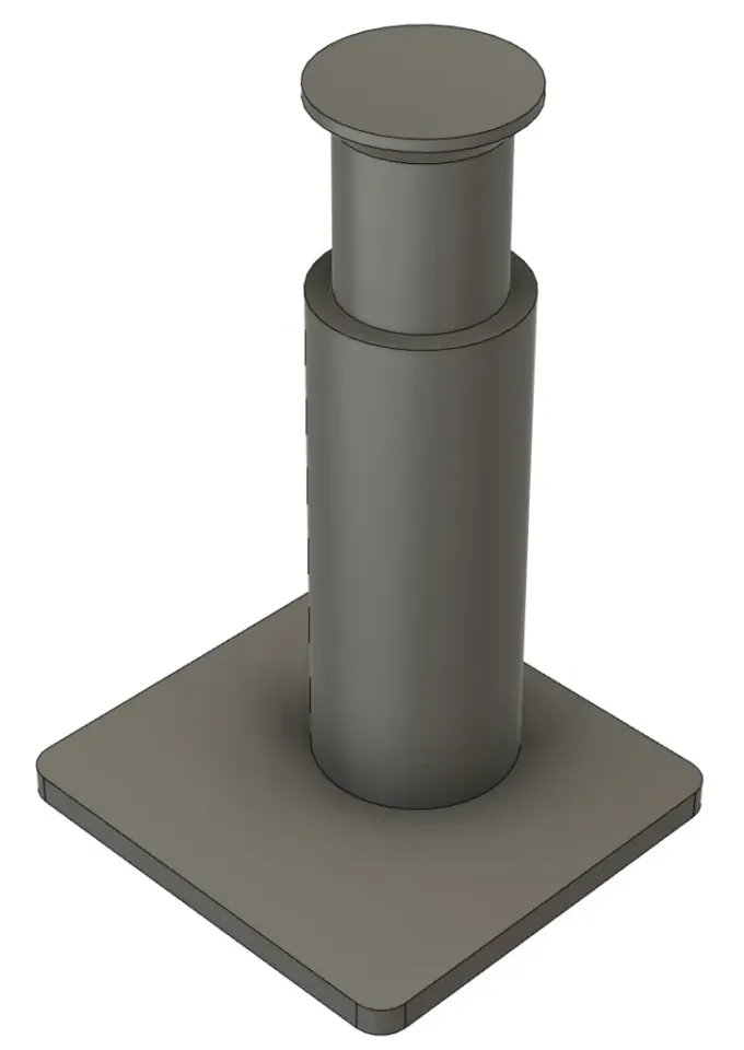 Desk-Stand Upright Pole Mount For Airbrush Holder for Paasche Siphon Feed  Airbrush by Blargedy, Download free STL model