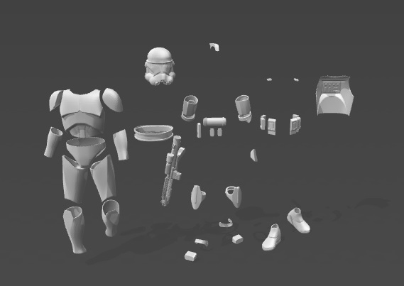 Miniatura 2 do modelo 3D Phase 2 Clone Trooper Armour / Suit / Model