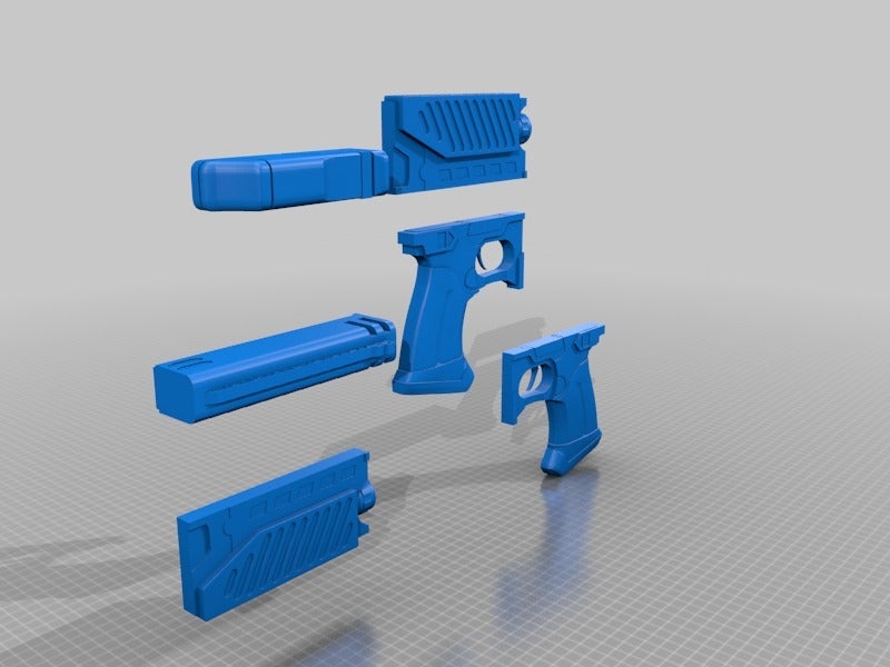 Judge Dredd Law Giver Gun 1995 "Split ready to print"