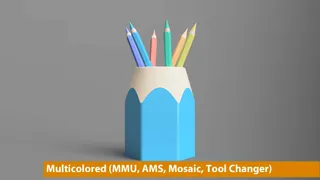 Pencil Shaped Pen Holder 01 (MC)