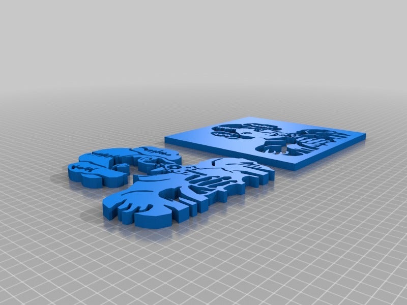 Miniatura 2 do modelo 3D Leia 3D Wall Art