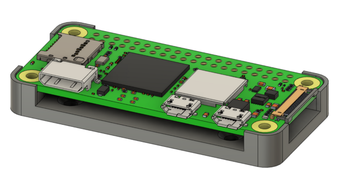 Pi Zero/Zero 2 W 2040 Extrusion Mount by jamon Download free STL