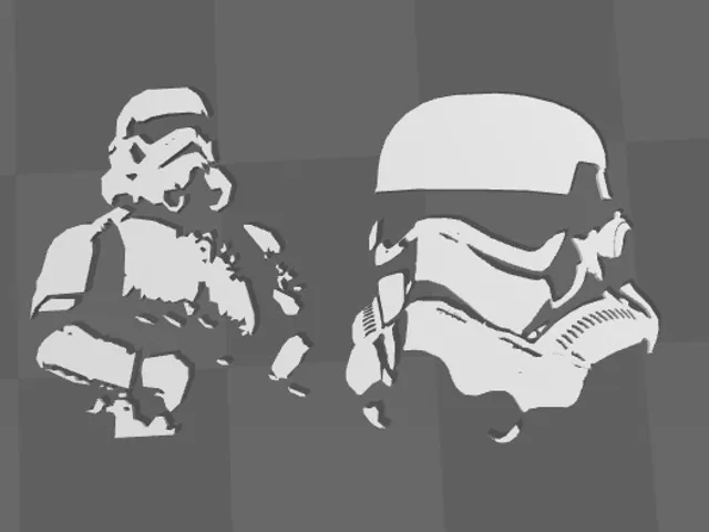 Storm Trooper 3D Wall Art