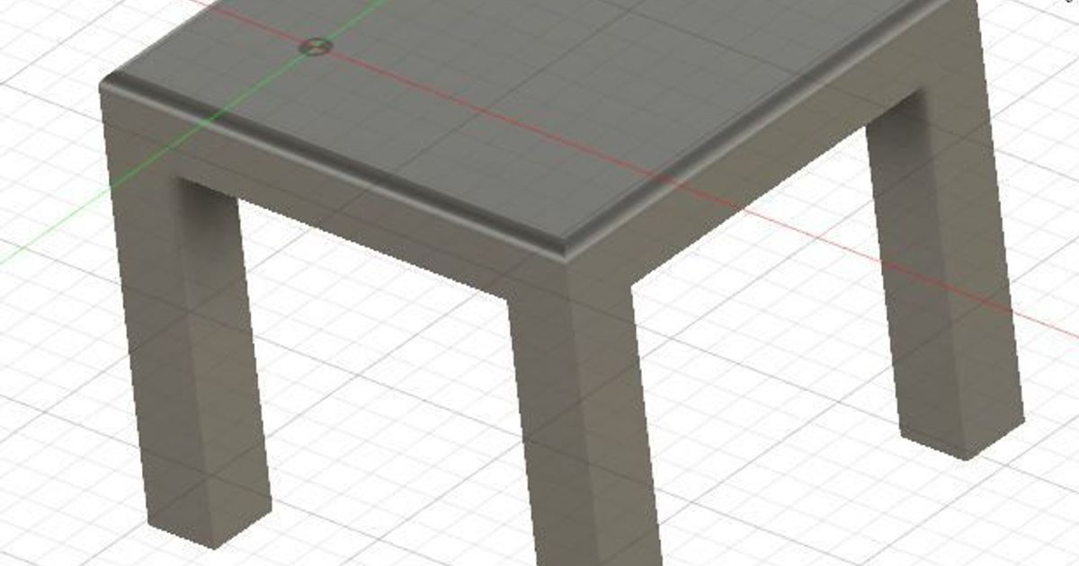Barbie Couchtisch / coffee table by rolf_prusa_printer Download free STL model