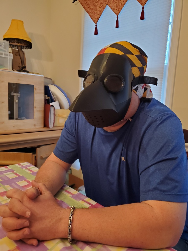 Plague Dr Mask with Buffalo e-NABLE Mask
