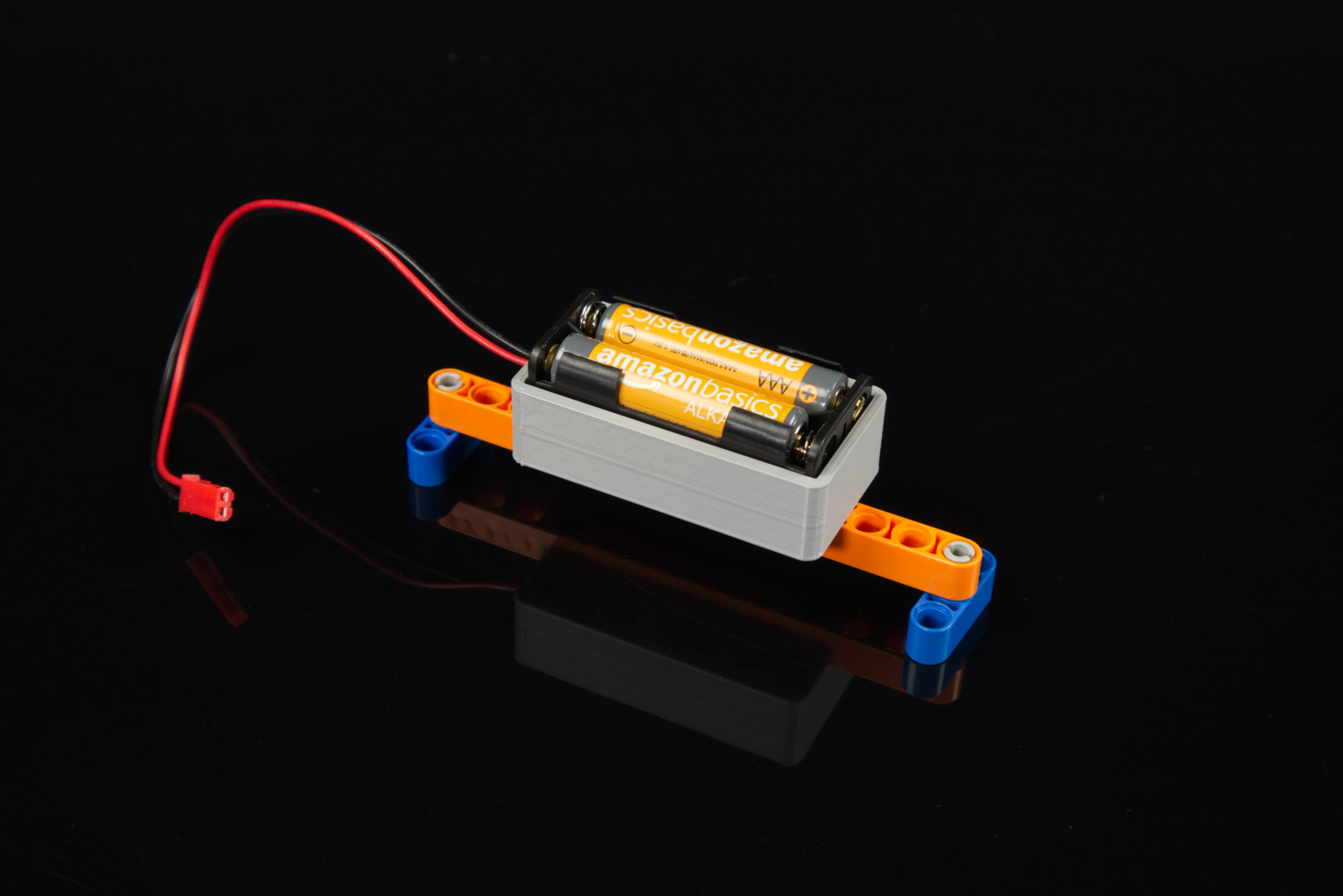 2AAA Battery Holder with Holes