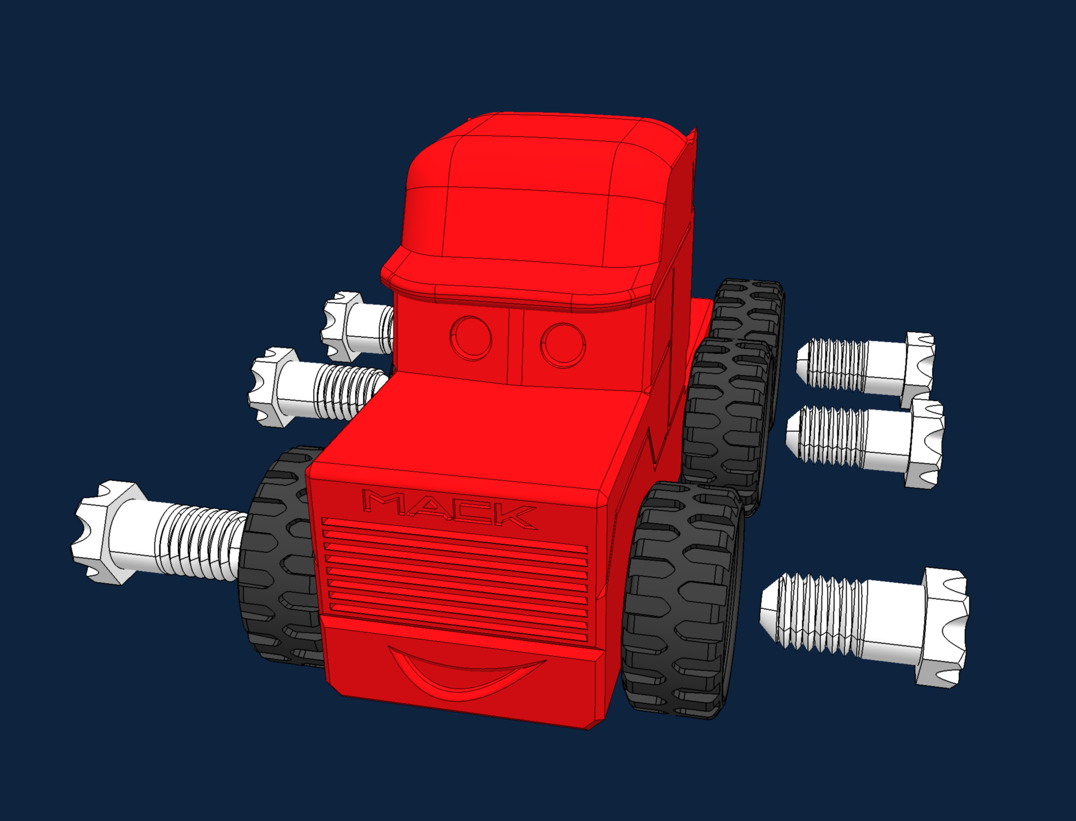 Miniatura 6 do modelo 3D Little pit stop - MACK