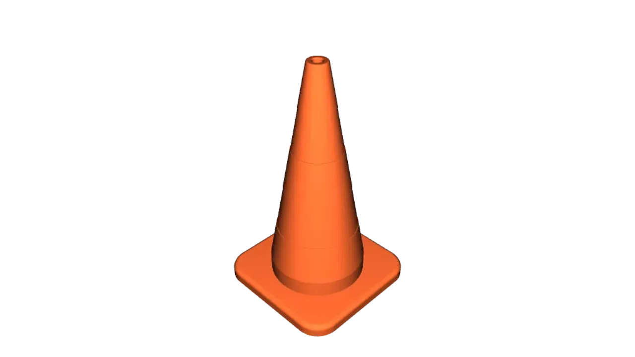 Set Of 5 Mini Traffic Cones For Scale Models – 1:32 Scale, Orange Plastic, Perfect For Dioramas & RC Tracks 7 thumbnail image