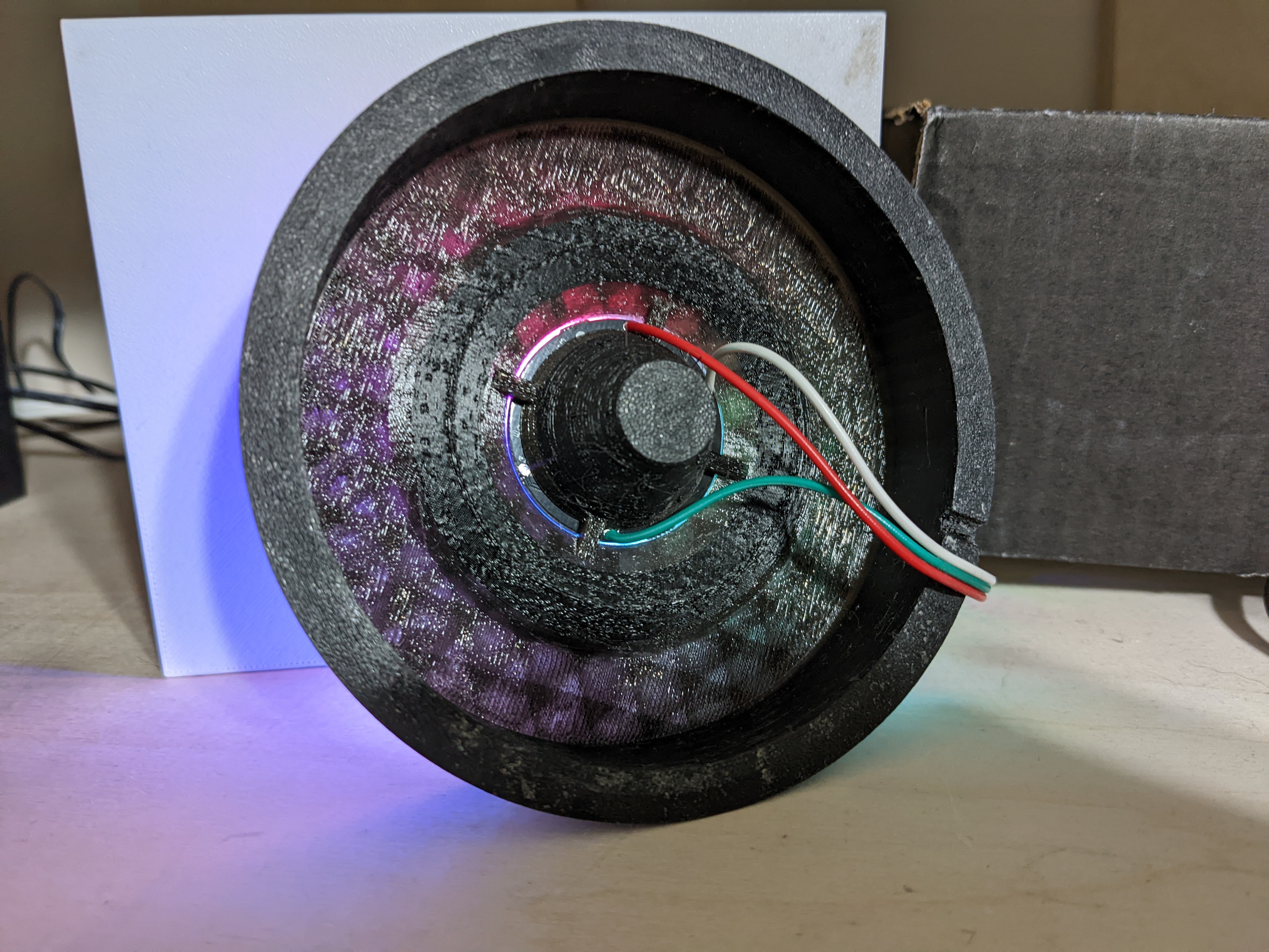 Award plinth with inset for LED light ring electronics — thumbnail 7