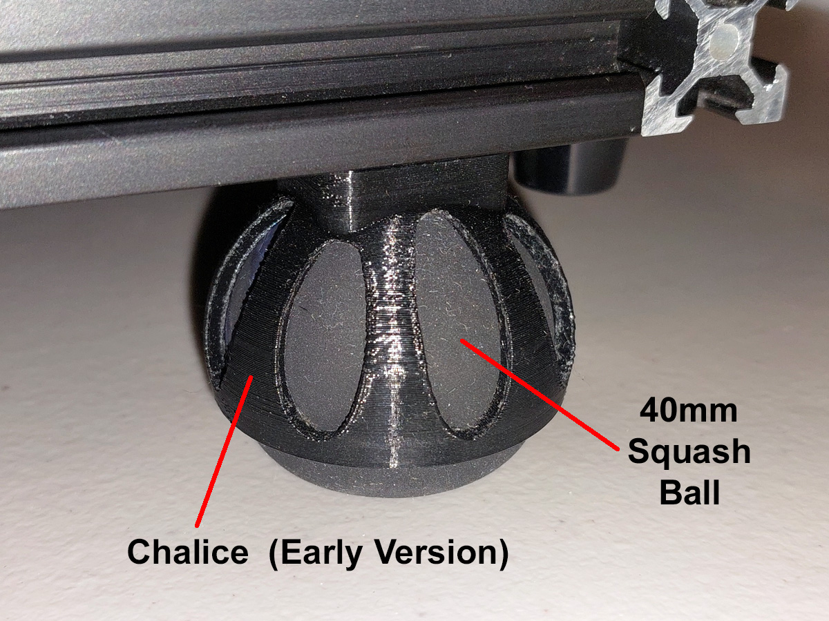 Squash Ball Vibration Dampening Feet for 3D Printers with 2020 / 2040 ...