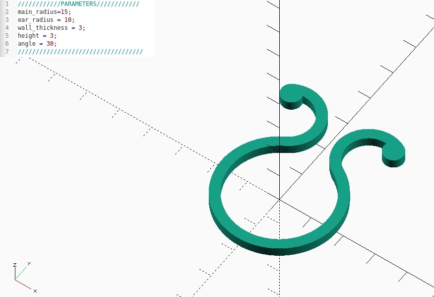 Miniatura 2 do modelo 3D Customizable Cable Clip