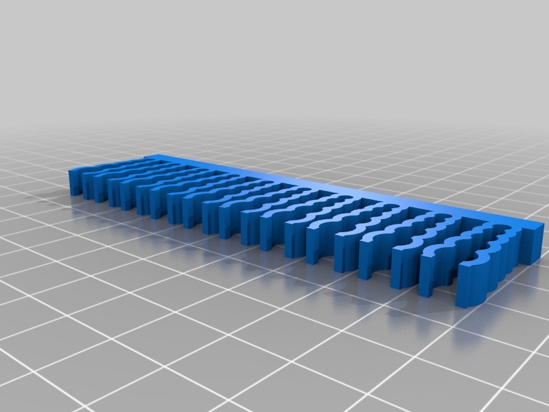 Miniatura 2 do modelo 3D Multidiameter Cable Comb