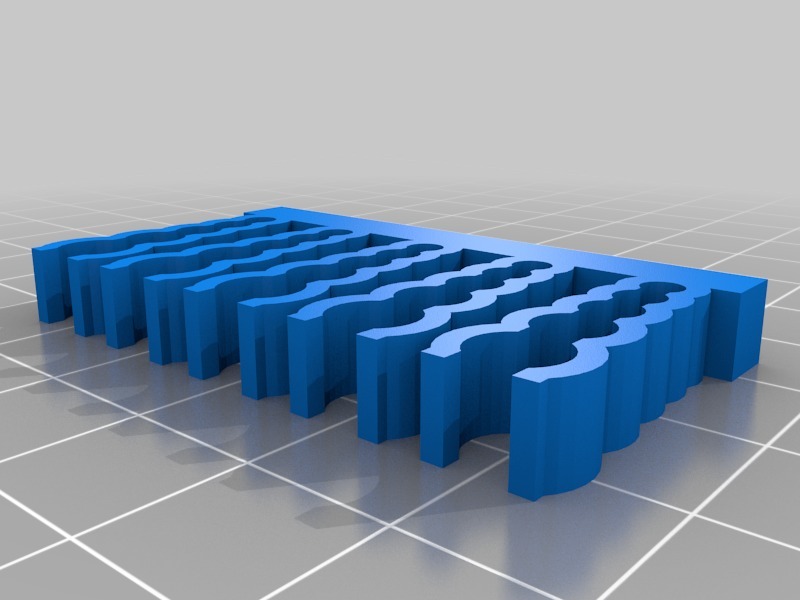 Miniatura 3 do modelo 3D Multidiameter Cable Comb