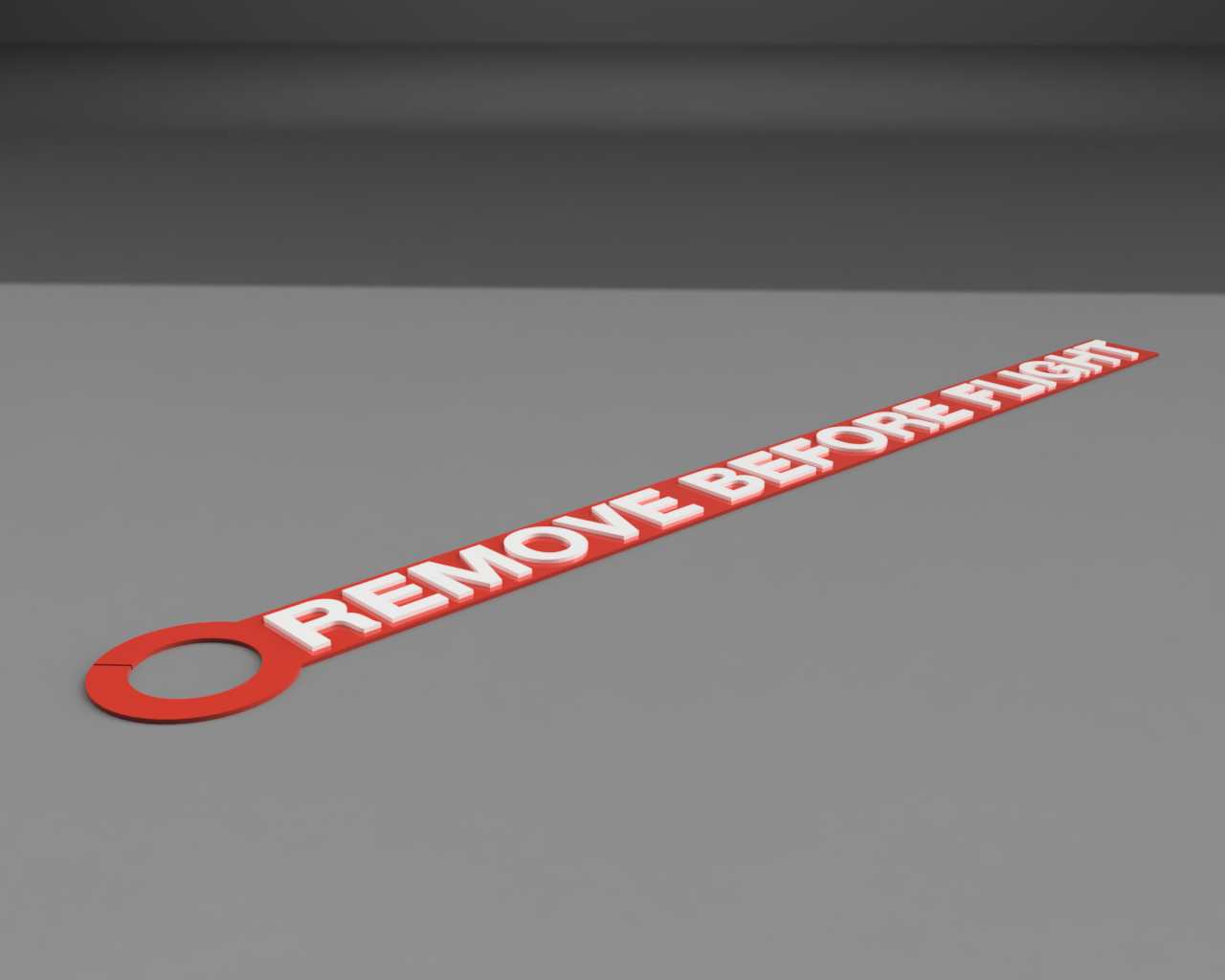 REMOVE BEFORE FLIGHT Tag