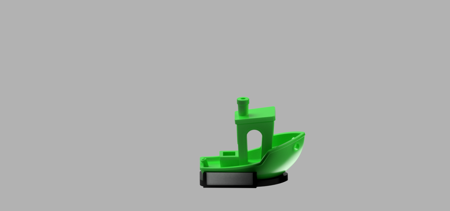 Benchy stand with nametag