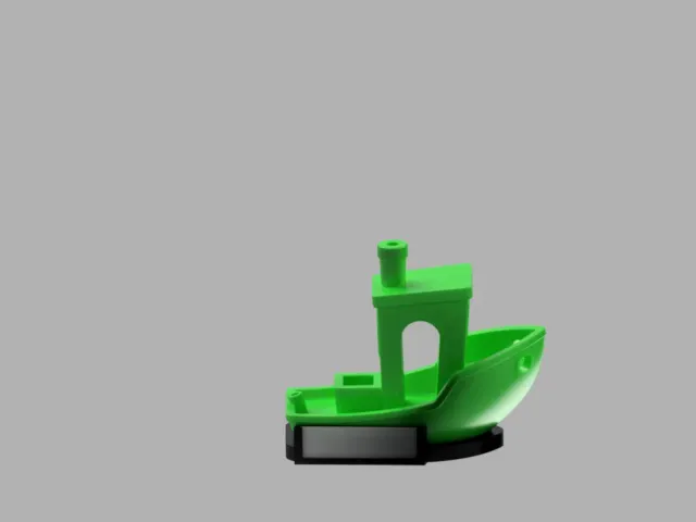 Benchy stand with nametag