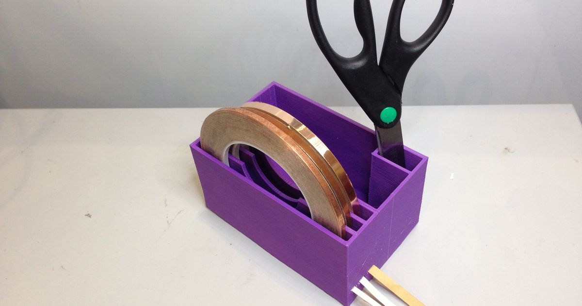 Stained Glass Copper Tape Holder by Simple3D Download free STL model