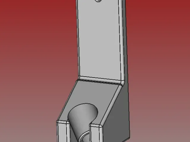 Soporte para Alcachofa de Ducha alargado y a 30º, y otro extra corto y a 20º.
