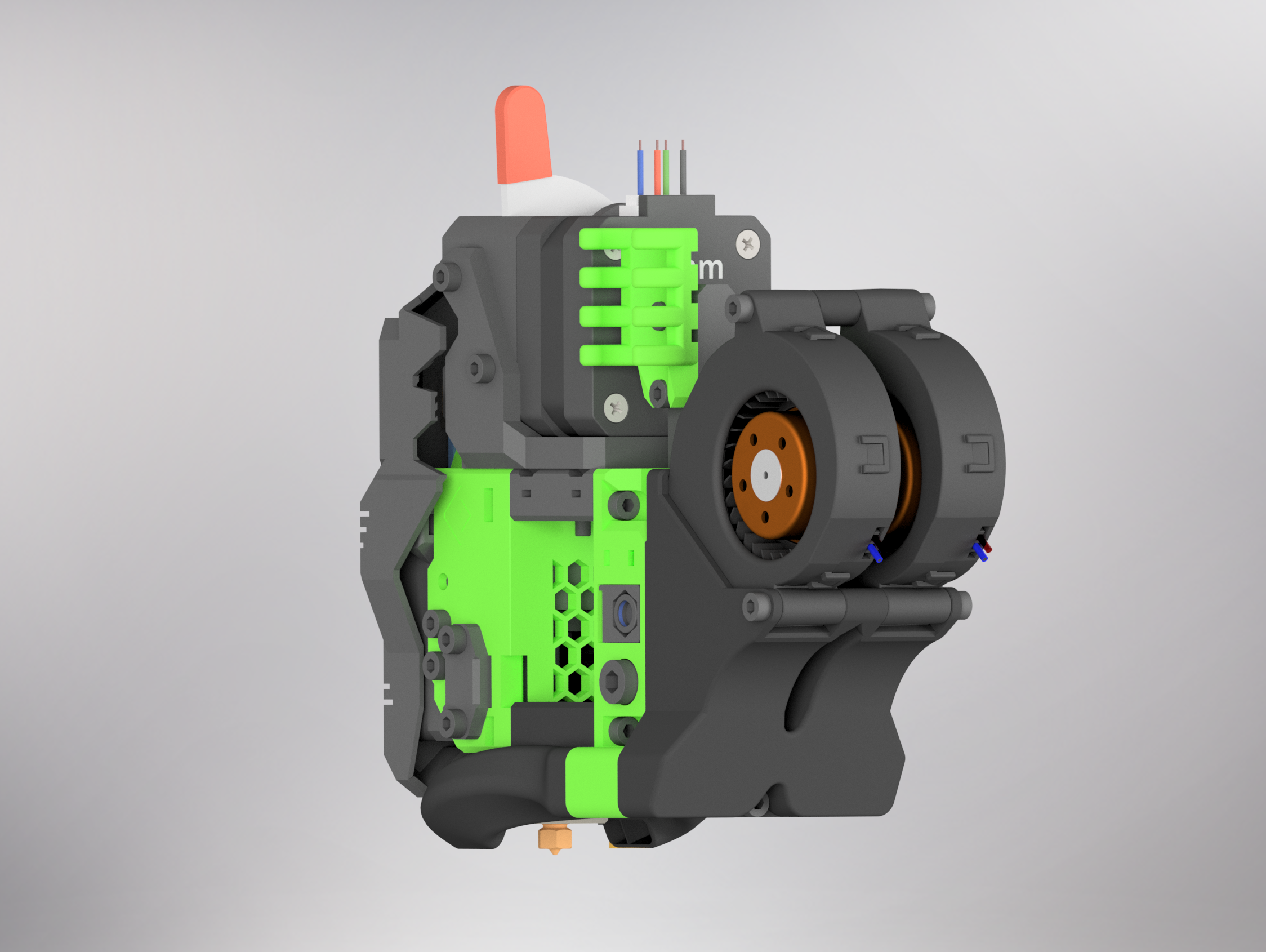 EVA 3 Inlet for Dual EBM-Papst RLF 35-8/14 N 3D model thumbnail