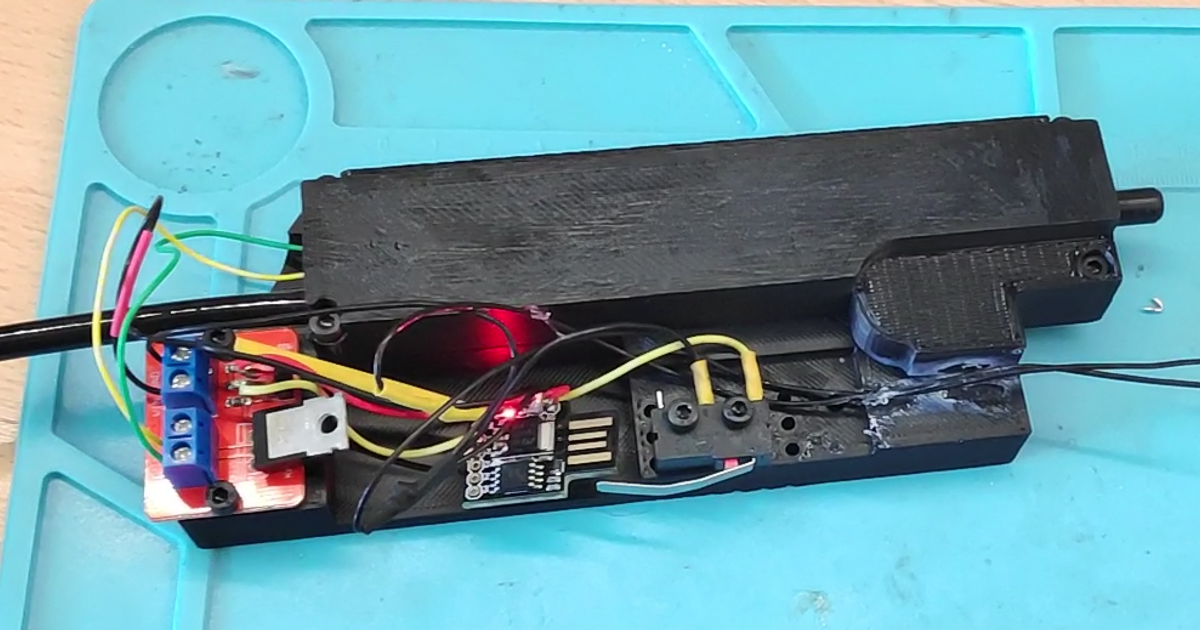 Airsoft M249 gearbox shell for HPA by Citruspers Download free STL