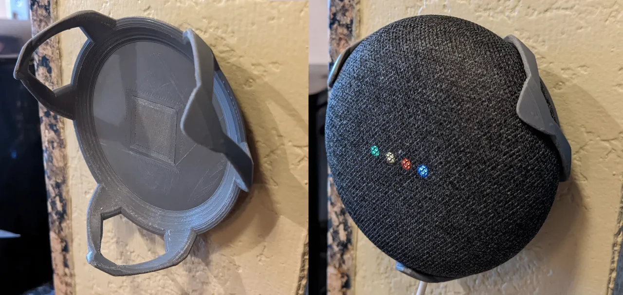 3d printed google home mini shop wall mount