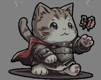 Cute kitty in armor — miniatura 2