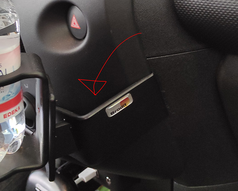 Toyota Aygo Mobile Phone mount on Brodit Adapter by OSXtraveller Download free STL model