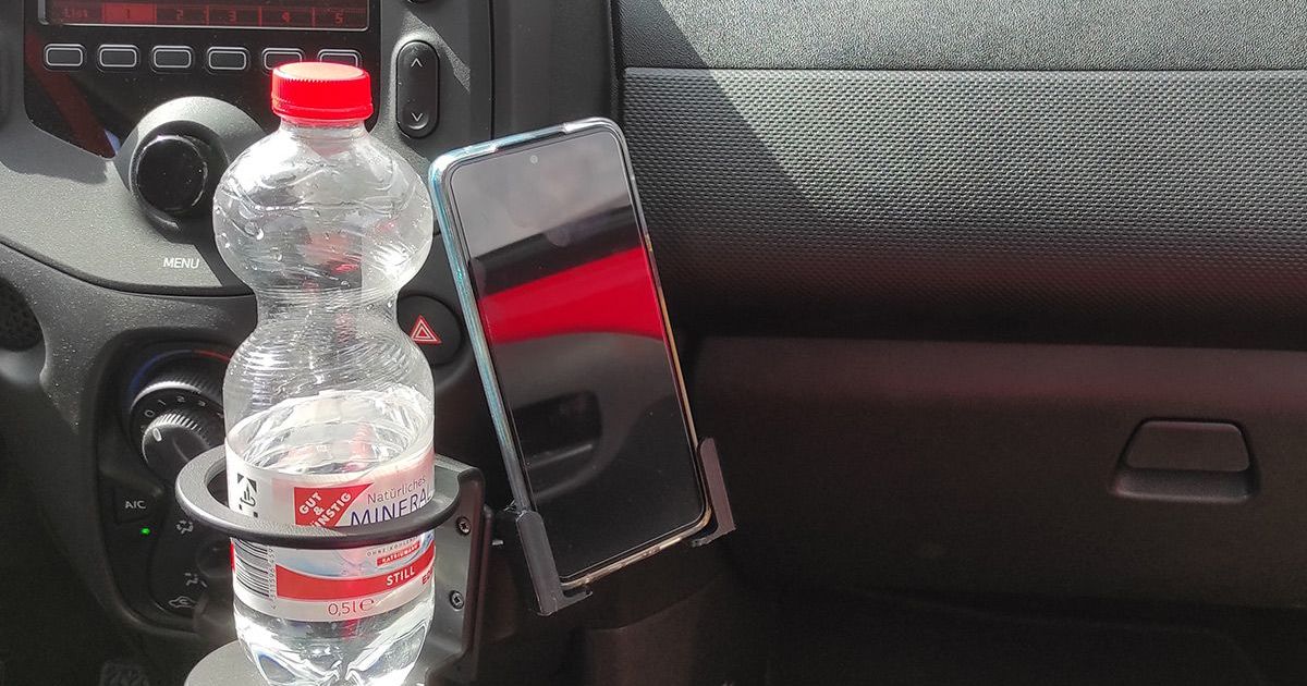 Toyota Aygo Mobile Phone mount on Brodit Adapter by OSXtraveller Download free STL model