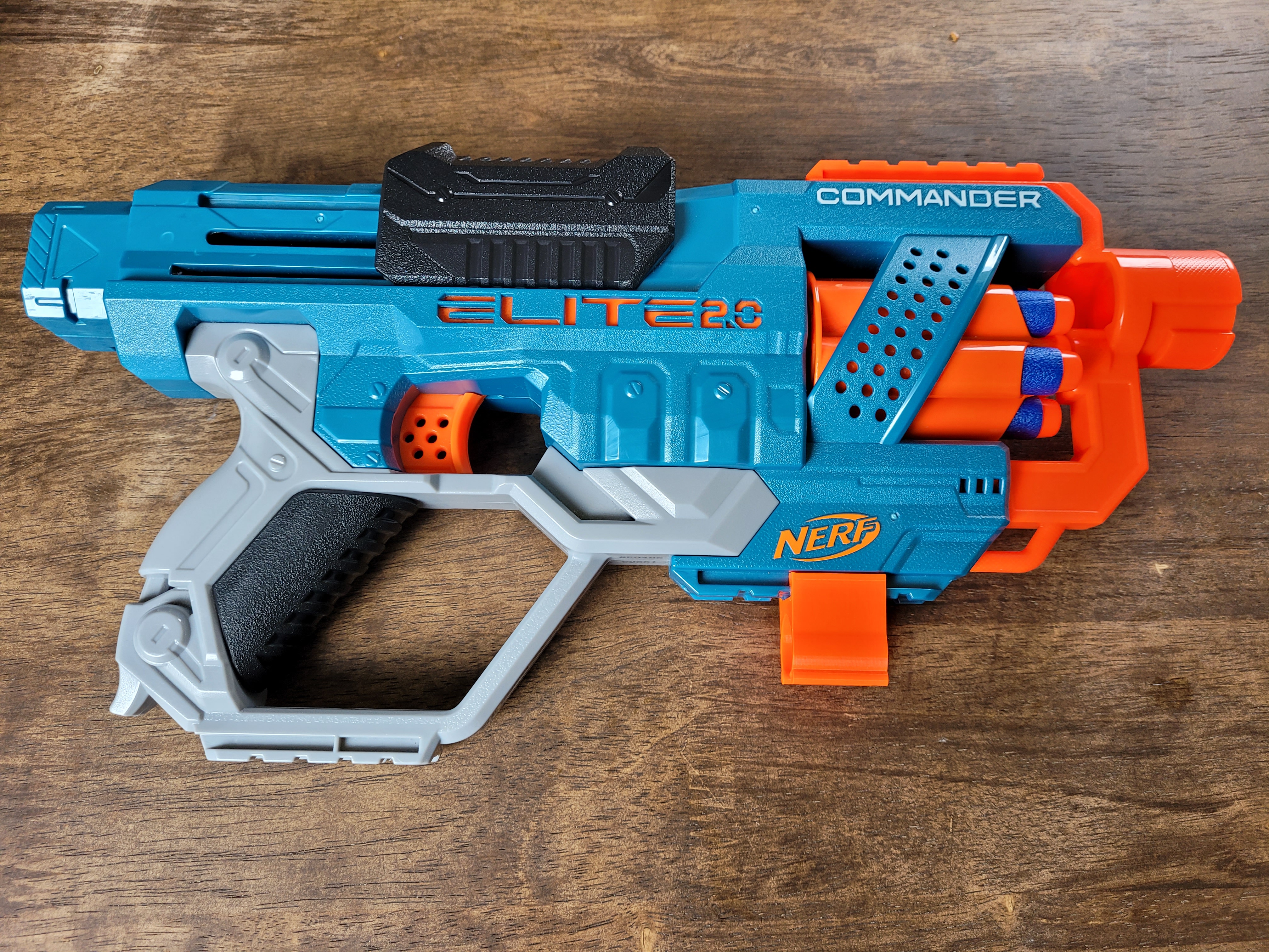 Miniatura 4 do modelo 3D Nerf Flashlight Mount customizable