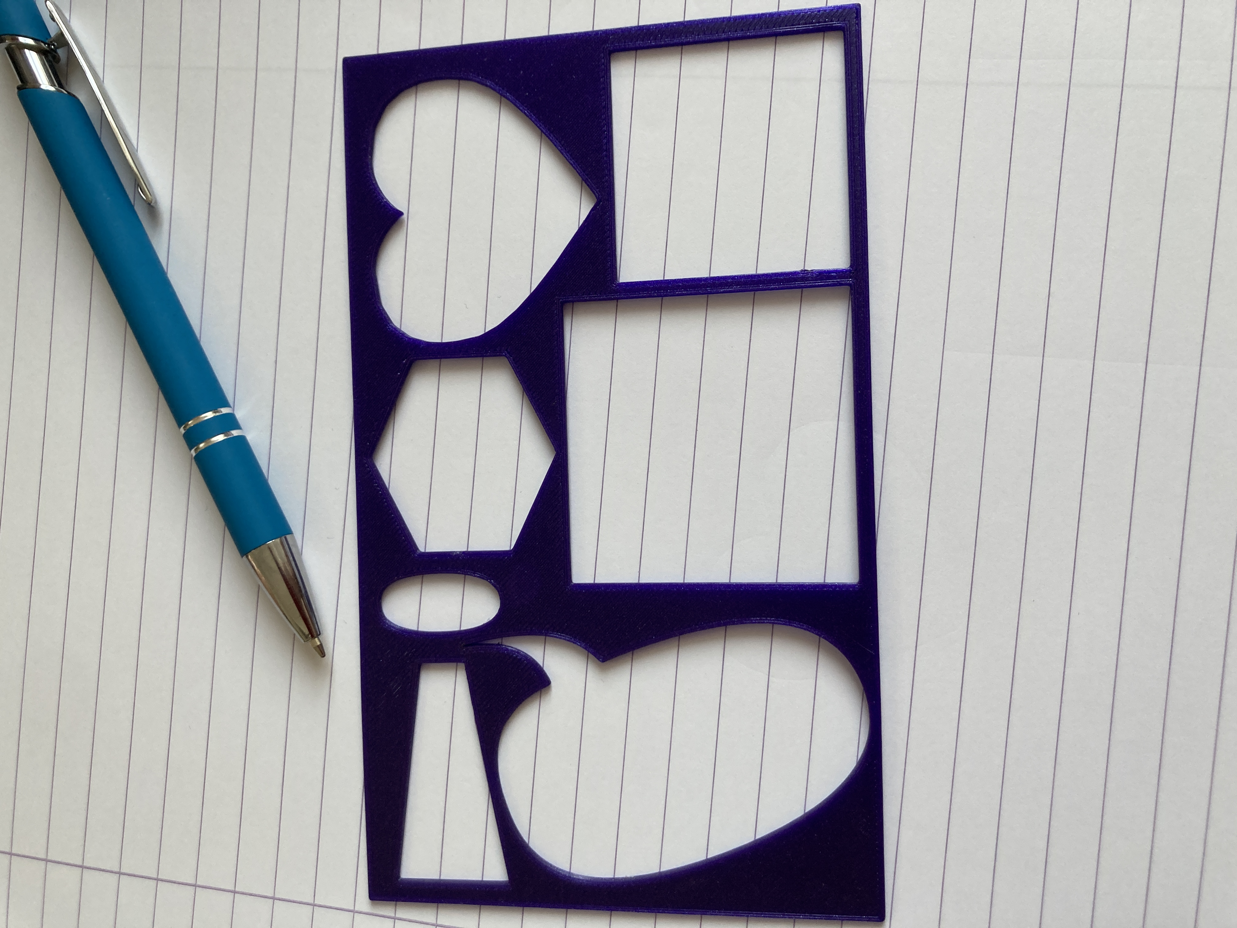 Miniatura 2 do modelo 3D Bullet journal stencil
