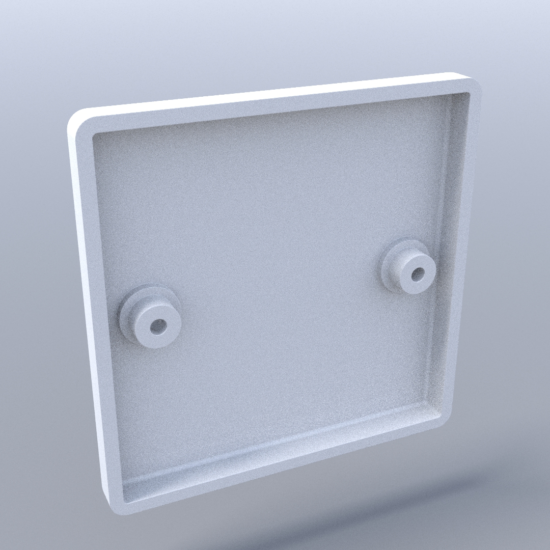 Miniatura 2 do modelo 3D UK Wall Socket Blank