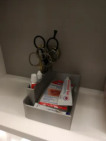 Bathroom small parts box