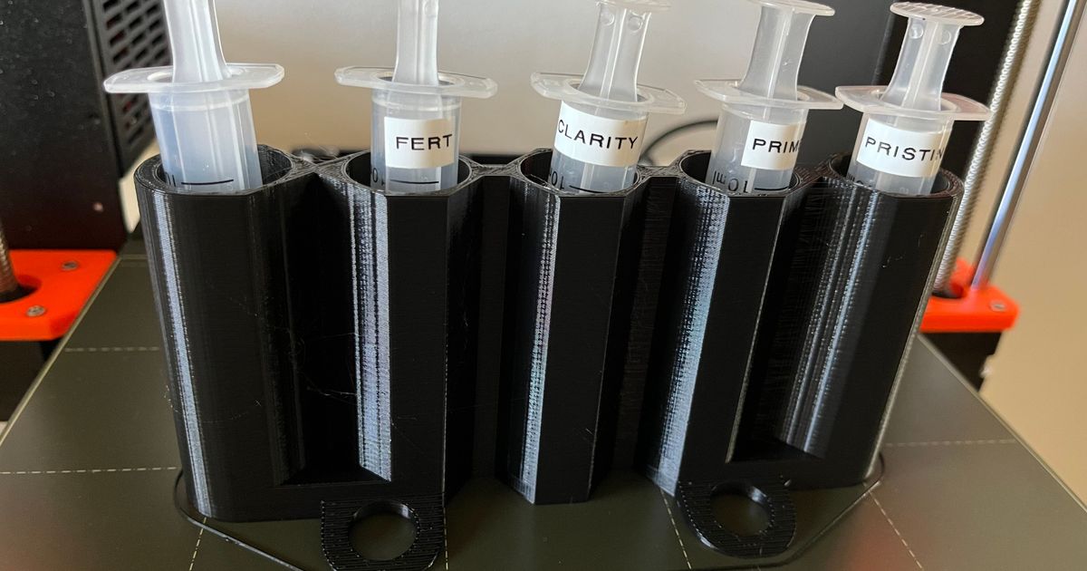 syringe holder for aquarium by JCardoso Download free STL model