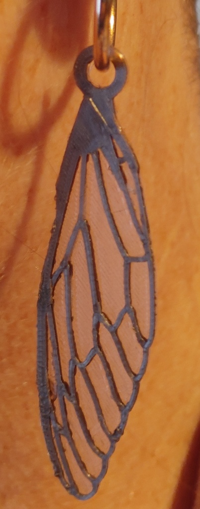 Cicada wing earring